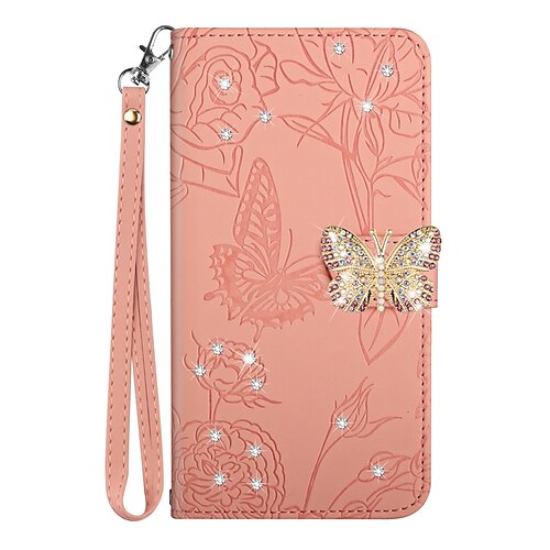 telefon Etui Til Samsung Galaxy Lommebok-kortveske S23 S22 S21 S20 Plus Ultra A73 A53 A33 Merknad 20 10 Rhinstein med håndleddsstropp Spor for kortholder Sommerfugl Ensfarget Krystall diamant PU lær
telefon Etui Til Samsung Galaxy Lommebok-kortveske S23 S22 S21 S20 Plus Ultra A73 A53 A33 Merknad 20 10 Rhinstein med håndleddsstropp Spor for kortholder Sommerfugl Ensfarget Krystall diamant PU lær
