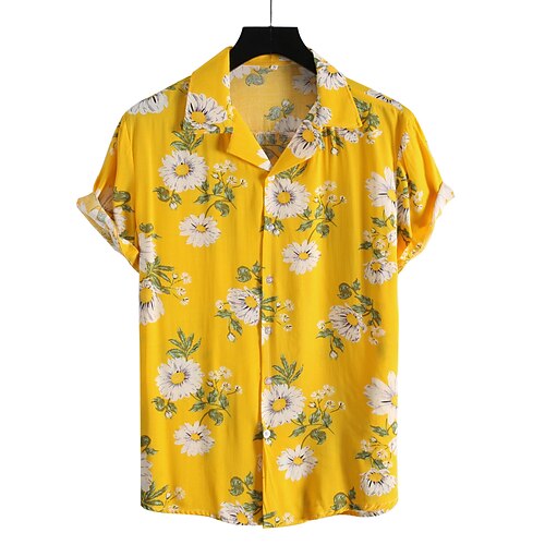 Men's Shirt 3D Print Floral Turndown Casual Daily Print Tops Casual Exaggerated White Black Yellow
Men's Shirt 3D Print Floral Turndown Casual Daily Print Tops Casual Exaggerated White Black Yellow