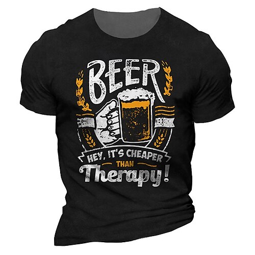 Men's Unisex T shirt 3D Print Graphic Prints Beer Crew Neck Street Daily Print Short Sleeve Tops Casual Designer Big and Tall Sports Black Army Green Dark Gray
Men's Unisex T shirt 3D Print Graphic Prints Beer Crew Neck Street Daily Print Short Sleeve Tops Casual Designer Big and Tall Sports Black Army Green Dark Gray