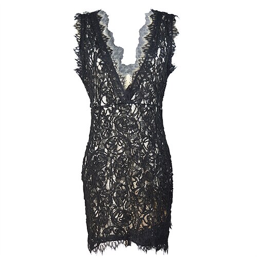 Mujer Vestido de Fiesta Vestido de encaje Corte Bodycon Mini vestido Negro Blanco Sin Mangas Color puro Encaje Primavera Verano Escote en Pico Fiesta Fiesta vestido de primavera 2023 S M L XL
Mujer Vestido de Fiesta Vestido de encaje Corte Bodycon Mini vestido Negro Blanco Sin Mangas Color puro Encaje Primavera Verano Escote en Pico Fiesta Fiesta vestido de primavera 2023 S M L XL