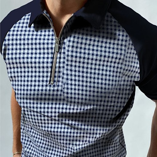 Men's Collar Polo Shirt Golf Shirt Color Block Turndown Blue Street Casual Short Sleeve Zipper Clothing Apparel Fashion Casual Comfortable
Men's Collar Polo Shirt Golf Shirt Color Block Turndown Blue Street Casual Short Sleeve Zipper Clothing Apparel Fashion Casual Comfortable