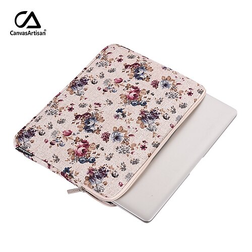 

Laptop Sleeves 12"" 14"" 13"" inch Compatible with Macbook Air Pro, HP, Dell, Lenovo, Asus, Acer, Chromebook Notebook Waterpoof Shock Proof Canvas Florals for Travel Colleages & Schools