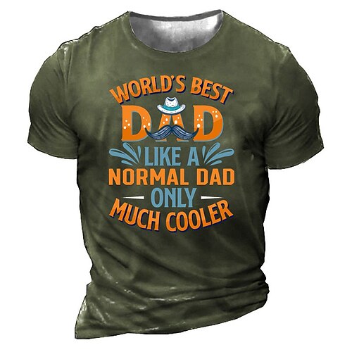 Men's Unisex T shirt 3D Print Graphic Prints Letter Crew Neck Street Daily Print Short Sleeve Tops Casual Designer Big and Tall Sports Black Army Green Khaki
Men's Unisex T shirt 3D Print Graphic Prints Letter Crew Neck Street Daily Print Short Sleeve Tops Casual Designer Big and Tall Sports Black Army Green Khaki