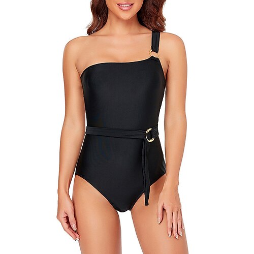 Women's Swimwear One Piece Monokini Bathing Suits Normal Swimsuit Tummy Control Open Back High Waisted Pure Color Black Strap Bathing Suits New Vacation Fashion / Modern / Padded Bras
Women's Swimwear One Piece Monokini Bathing Suits Normal Swimsuit Tummy Control Open Back High Waisted Pure Color Black Strap Bathing Suits New Vacation Fashion / Modern / Padded Bras