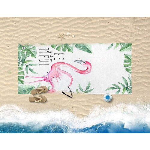Flamingo Plant Flower Beach Towel Printing Swimming Quick Dry Towel Microfiber
Flamingo Plant Flower Beach Towel Printing Swimming Quick Dry Towel Microfiber