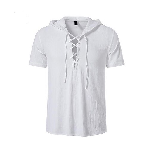 Men's Shirt Solid Color Hooded Street Casual Button-Down Short Sleeves Tops Casual Fashion Breathable Comfortable White Black Khaki
Men's Shirt Solid Color Hooded Street Casual Button-Down Short Sleeves Tops Casual Fashion Breathable Comfortable White Black Khaki