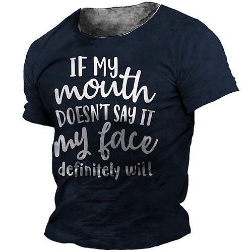 Men's Unisex T shirt 3D Print Graphic Prints Letter Crew Neck Street Daily Print Short Sleeve Tops Casual Designer Big and Tall Sports Black Army Green Dark Gray
Men's Unisex T shirt 3D Print Graphic Prints Letter Crew Neck Street Daily Print Short Sleeve Tops Casual Designer Big and Tall Sports Black Army Green Dark Gray