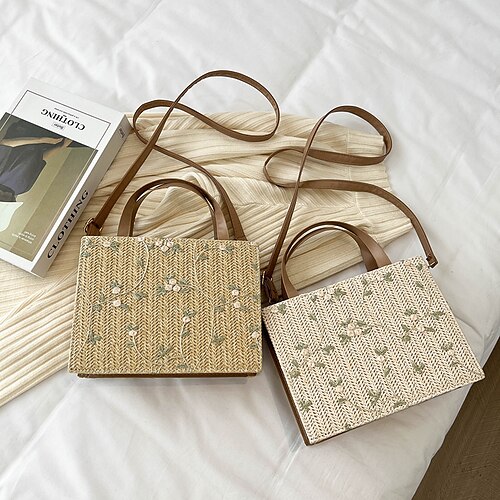 Per donna Borsa con manico superiore Paglia Giornaliero Per uscire Cerniera Fantasia geometrica Cachi Beige
Per donna Borsa con manico superiore Paglia Giornaliero Per uscire Cerniera Fantasia geometrica Cachi Beige