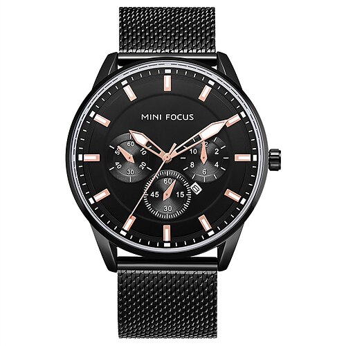 MINI FOCUS Quartz Watch for Men Analog Quartz Stylish Stylish Waterproof Calendar Fake Three Eyes Six Needles Alloy Alloy Fashion
MINI FOCUS Quartz Watch for Men Analog Quartz Stylish Stylish Waterproof Calendar Fake Three Eyes Six Needles Alloy Alloy Fashion
