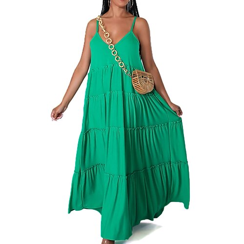 Mujer Vestido de Columpio Verde Trébol Azul Piscina Morado Sin Mangas Color puro Frunce Primavera Verano Correa de espagueti Fin de semana 2022 S M L XL XXL
Mujer Vestido de Columpio Verde Trébol Azul Piscina Morado Sin Mangas Color puro Frunce Primavera Verano Correa de espagueti Fin de semana 2022 S M L XL XXL