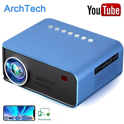 HODIENG T4 LED Projector Built-in speaker Mini Handheld Pocket Portable WIFI Projector Video Projector for Home Theater 1080P (1920x1080) 100 lm Compatible with TV Stick HDMI USB TF VGA
HODIENG T4 LED Projector Built-in speaker Mini Handheld Pocket Portable WIFI Projector Video Projector for Home Theater 1080P (1920x1080) 100 lm Compatible with TV Stick HDMI USB TF VGA