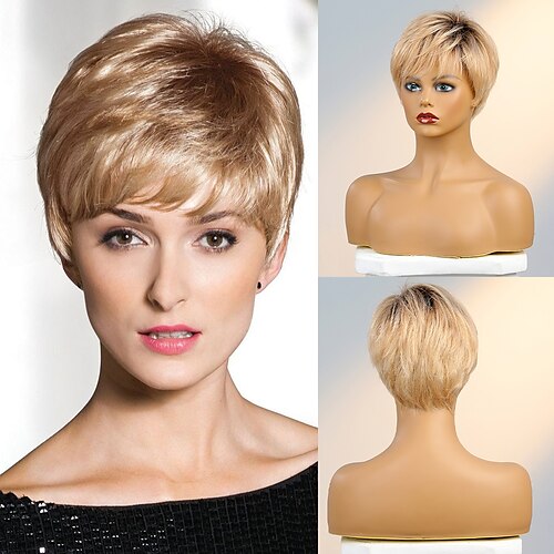 Menneskehårblanding Paryk Kort Naturlig lige Pixie Frisure Side Del Frisure i lag Assymetrisk frisure Blond Brun Cosplay Curler & glattejern Naturlig hårgrænse Lågløs Brasiliansk hår Dame Alle Medium
Menneskehårblanding Paryk Kort Naturlig lige Pixie Frisure Side Del Frisure i lag Assymetrisk frisure Blond Brun Cosplay Curler & glattejern Naturlig hårgrænse Lågløs Brasiliansk hår Dame Alle Medium