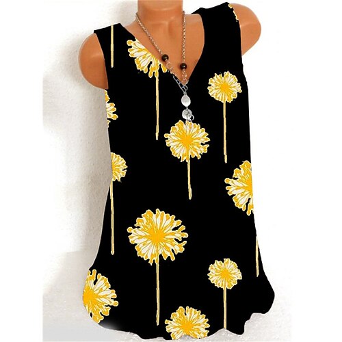 Women's Floral Tank Top Camis Floral Print V Neck Casual Streetwear Tops Black / 3D Print
Women's Floral Tank Top Camis Floral Print V Neck Casual Streetwear Tops Black / 3D Print