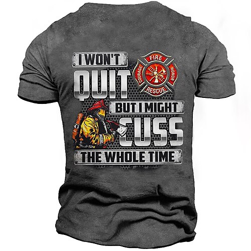Men's T shirt 3D Print Graphic Letter Crew Neck Casual Daily Print Short Sleeve Tops Fashion Vintage Designer Big and Tall Black Gray Army Green
Men's T shirt 3D Print Graphic Letter Crew Neck Casual Daily Print Short Sleeve Tops Fashion Vintage Designer Big and Tall Black Gray Army Green