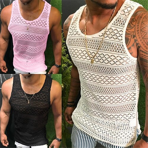 Men's Tank Top Undershirt Solid Color Crew Neck Street Casual Sleeveless Tops Cotton Casual Fashion Breathable Comfortable White Black / Summer / Summer
Men's Tank Top Undershirt Solid Color Crew Neck Street Casual Sleeveless Tops Cotton Casual Fashion Breathable Comfortable White Black / Summer / Summer