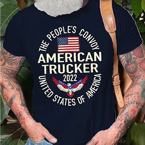 Men's T shirt Hot Stamping Graphic National Flag Letter Crew Neck Street Casual Print Short Sleeve Tops Basic Fashion Classic Comfortable Black Dark Gray Navy Blue
Men's T shirt Hot Stamping Graphic National Flag Letter Crew Neck Street Casual Print Short Sleeve Tops Basic Fashion Classic Comfortable Black Dark Gray Navy Blue