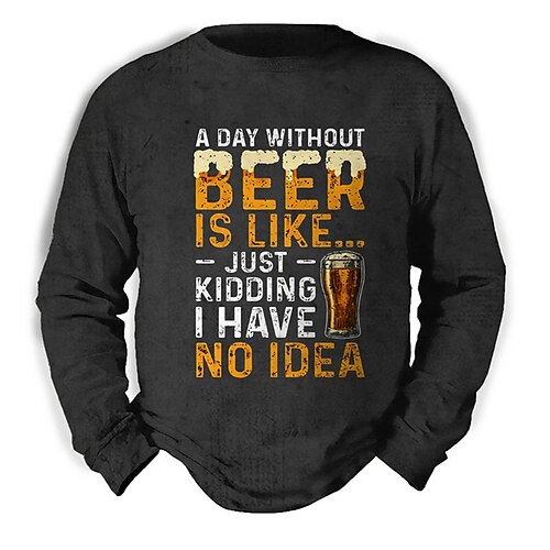 Men's Unisex Sweatshirt Pullover Graphic Prints Beer Letter Print Daily Sports 3D Print Casual Vintage Hoodies Sweatshirts Dark Gray
Men's Unisex Sweatshirt Pullover Graphic Prints Beer Letter Print Daily Sports 3D Print Casual Vintage Hoodies Sweatshirts Dark Gray