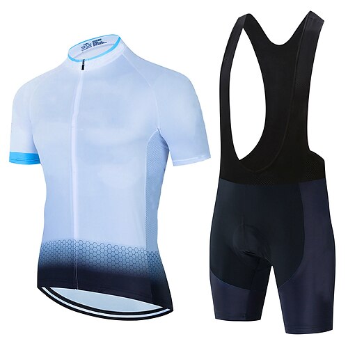 Men's Short Sleeve Cycling Jersey with Bib Shorts Blue Bike 3D Pad Breathable Quick Dry Sports Graphic Clothing Apparel
Men's Short Sleeve Cycling Jersey with Bib Shorts Blue Bike 3D Pad Breathable Quick Dry Sports Graphic Clothing Apparel