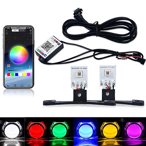 1 PCS Car Led Devil Eye Demon Evil Eyes DRL LED Bluetooth-compatible APP RGB 2.5 Headlights Motorcycle Mini Projector Lens Accessories
1 PCS Car Led Devil Eye Demon Evil Eyes DRL LED Bluetooth-compatible APP RGB 2.5 Headlights Motorcycle Mini Projector Lens Accessories