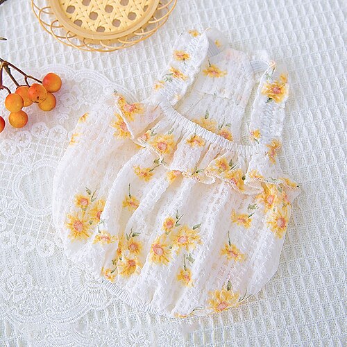 Dog Cat Dress Flower Fashion Cute Holiday Casual / Daily Dog Clothes Puppy Clothes Dog Outfits Soft Blue Yellow Costume for Girl and Boy Dog Cloth XS S M L XL 2XL
Dog Cat Dress Flower Fashion Cute Holiday Casual / Daily Dog Clothes Puppy Clothes Dog Outfits Soft Blue Yellow Costume for Girl and Boy Dog Cloth XS S M L XL 2XL