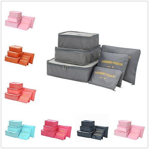 6PCS Travel Storage Bag Set for Clothes Tidy Organizer Wardrobe Suitcase Pouch Travel Organizer Bag Case Shoes Packing Cube Bag
6PCS Travel Storage Bag Set for Clothes Tidy Organizer Wardrobe Suitcase Pouch Travel Organizer Bag Case Shoes Packing Cube Bag