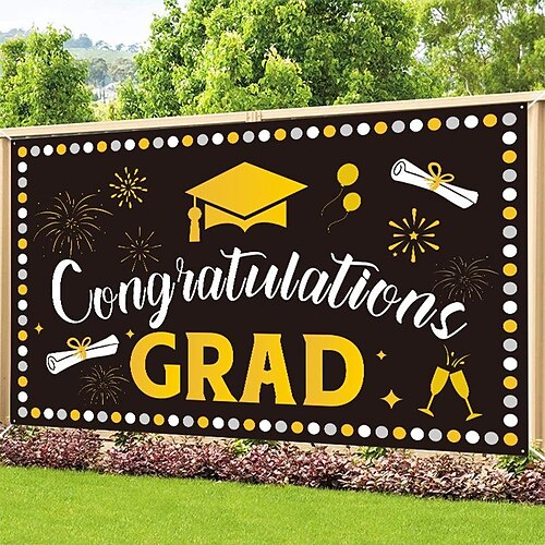 Graduation Season Banner Grad Logo Background Flag Graduation Party Decoration Hanging Flag
Graduation Season Banner Grad Logo Background Flag Graduation Party Decoration Hanging Flag