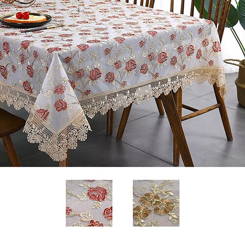 Rectangle Tablecloth LaceTable Cloths for Kitchen Dining, Party, Holiday, Christmas, Buffet
Rectangle Tablecloth LaceTable Cloths for Kitchen Dining, Party, Holiday, Christmas, Buffet