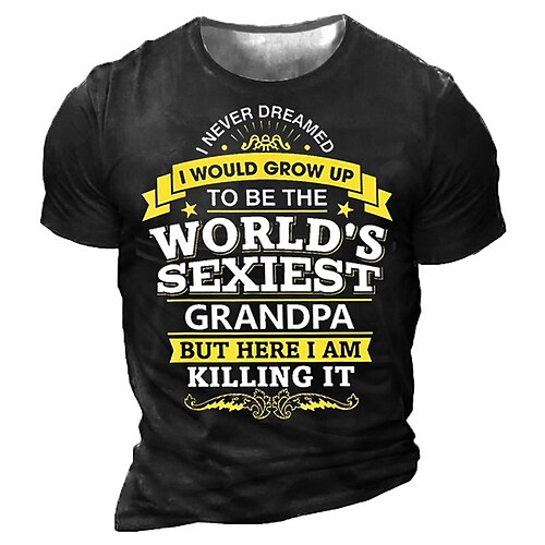 Men's Unisex T shirt 3D Print Graphic Prints Letter Crew Neck Street Daily Print Short Sleeve Tops Casual Designer Big and Tall Sports Black Army Green Dark Gray
Men's Unisex T shirt 3D Print Graphic Prints Letter Crew Neck Street Daily Print Short Sleeve Tops Casual Designer Big and Tall Sports Black Army Green Dark Gray