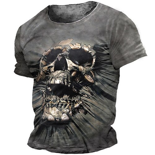 Homme Unisexe T shirt Tee Crânes Imprimés Photos Col Ras du Cou Vert Véronèse Gris Foncé Marron 3D effet Extérieur Plein Air Manches Courtes Imprimer Vêtement Tenue Sportif Design Casual Grand et
Homme Unisexe T shirt Tee Crânes Imprimés Photos Col Ras du Cou Vert Véronèse Gris Foncé Marron 3D effet Extérieur Plein Air Manches Courtes Imprimer Vêtement Tenue Sportif Design Casual Grand et
