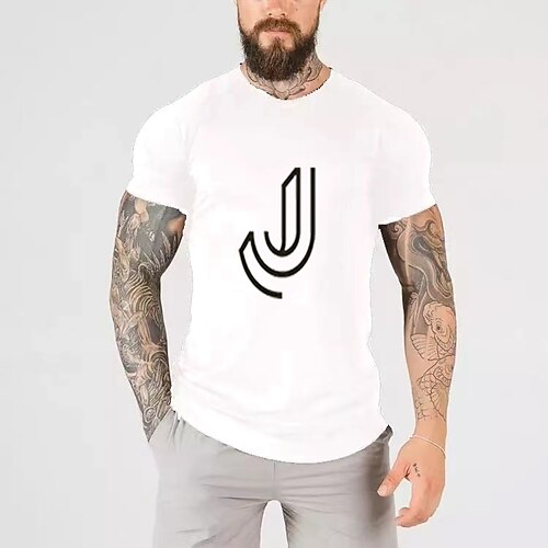 Men's T shirt Solid Color Letter Crew Neck Casual Daily Short Sleeve Tops Casual White Black
Men's T shirt Solid Color Letter Crew Neck Casual Daily Short Sleeve Tops Casual White Black