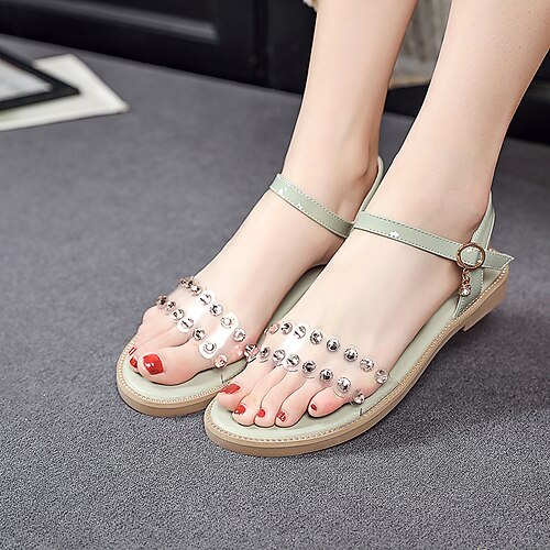Girls' Sandals Casual School Shoes PU Flower Girl Shoes Big Kids(7years ) Daily Buckle Crystals / Rhinestones Green Yellow Beige Fall Summer
Girls' Sandals Casual School Shoes PU Flower Girl Shoes Big Kids(7years ) Daily Buckle Crystals / Rhinestones Green Yellow Beige Fall Summer