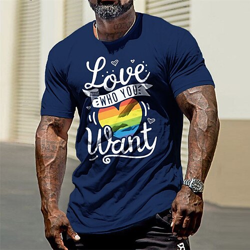 Men's Unisex T shirt Hot Stamping Rainbow Graphic Prints Letter Crew Neck Street Daily Print Short Sleeve Tops Casual Designer Big and Tall Sports Black Blue Gray
Men's Unisex T shirt Hot Stamping Rainbow Graphic Prints Letter Crew Neck Street Daily Print Short Sleeve Tops Casual Designer Big and Tall Sports Black Blue Gray