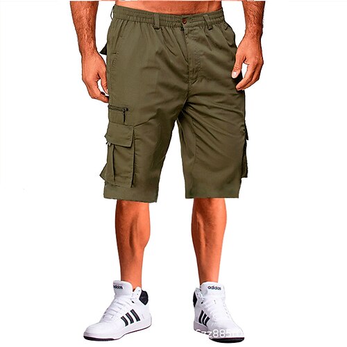 Herre Cargoshorts Løstsittende shorts Arbeidshorts Lomme Multi lomme Helfarge Komfort Pustende Knelengde Avslappet Helg Fritid Klassisk Tynn Militærgrønn Blå Elastisk
Herre Cargoshorts Løstsittende shorts Arbeidshorts Lomme Multi lomme Helfarge Komfort Pustende Knelengde Avslappet Helg Fritid Klassisk Tynn Militærgrønn Blå Elastisk