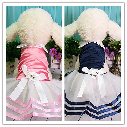 Navy Skirt Wedding Dress Spring Summer Autumn Winter Dress Teddy Pomeranian Dog Skirt Pet Dress
Navy Skirt Wedding Dress Spring Summer Autumn Winter Dress Teddy Pomeranian Dog Skirt Pet Dress