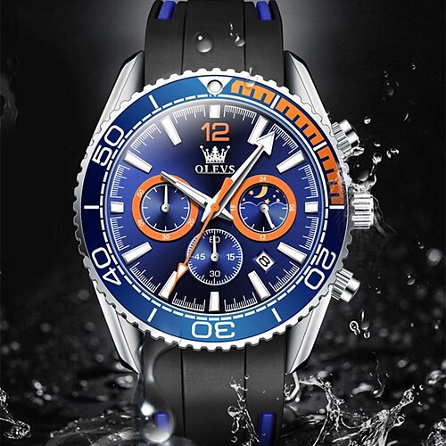 OLEVS Quartz Watch for Men Analog Quartz Oversize Minimalist Waterproof Chronograph Noctilucent Alloy Silicone Creative
OLEVS Quartz Watch for Men Analog Quartz Oversize Minimalist Waterproof Chronograph Noctilucent Alloy Silicone Creative