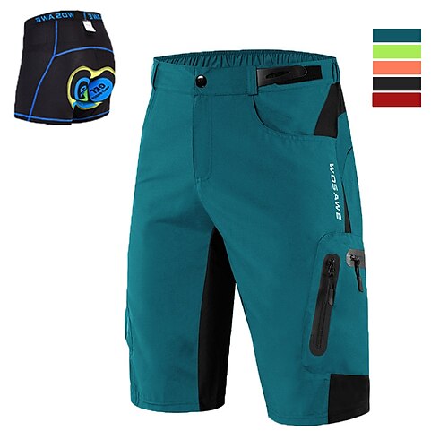 WOSAWE Men's Mountain Bike Shorts with Removable 5D Padded Underwear Cycling MTB Shorts Summer Polyester Bike Padded Shorts MTB Shorts Bottoms with Zip Pockets Breathable Quick Dry Waterproof
WOSAWE Men's Mountain Bike Shorts with Removable 5D Padded Underwear Cycling MTB Shorts Summer Polyester Bike Padded Shorts MTB Shorts Bottoms with Zip Pockets Breathable Quick Dry Waterproof