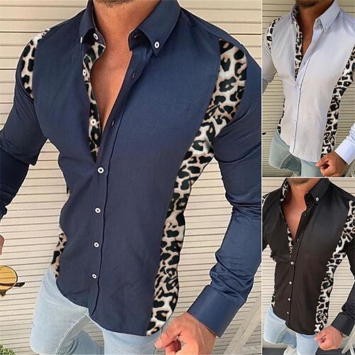 Men's Shirt Color Block Turndown Street Casual Button-Down Long Sleeve Tops Casual Fashion Breathable Comfortable White Black Navy Blue
Men's Shirt Color Block Turndown Street Casual Button-Down Long Sleeve Tops Casual Fashion Breathable Comfortable White Black Navy Blue