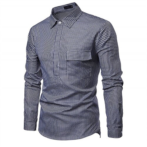 Men's Shirt Plaid Turndown Street Casual Button-Down Long Sleeve Tops Casual Fashion Breathable Comfortable Blue
Men's Shirt Plaid Turndown Street Casual Button-Down Long Sleeve Tops Casual Fashion Breathable Comfortable Blue