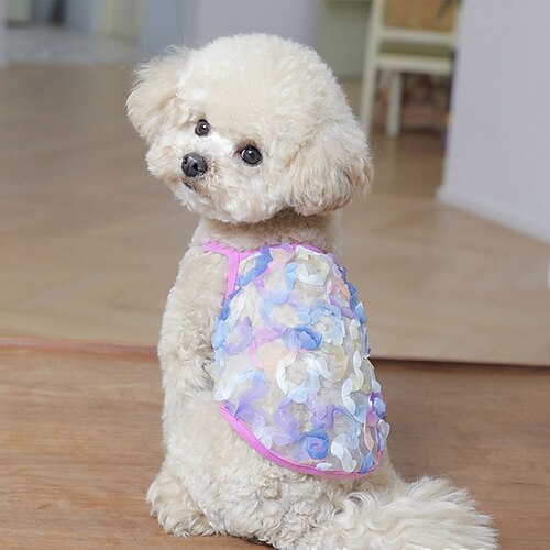 Flower Mesh Sling Pet Dog Cat Clothes French Fighting Puppy Teddy Clothing Summer Vest
Flower Mesh Sling Pet Dog Cat Clothes French Fighting Puppy Teddy Clothing Summer Vest