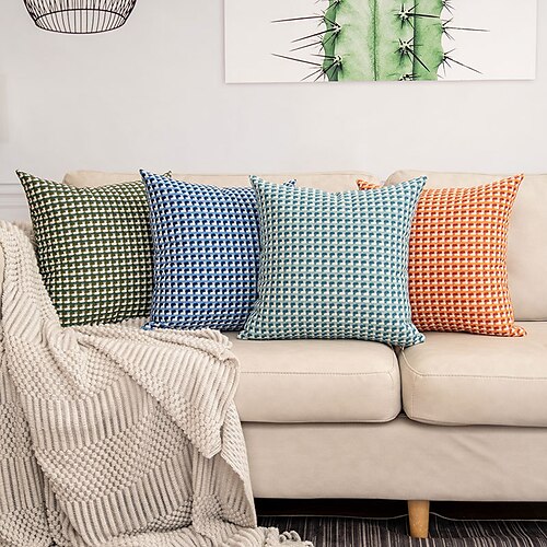 1pc Modern Fashion Sofa Pillow Cushion Cover Plaid Knife Edge Jacquard Pillow Hotel Bedside Soft Backpack
1pc Modern Fashion Sofa Pillow Cushion Cover Plaid Knife Edge Jacquard Pillow Hotel Bedside Soft Backpack