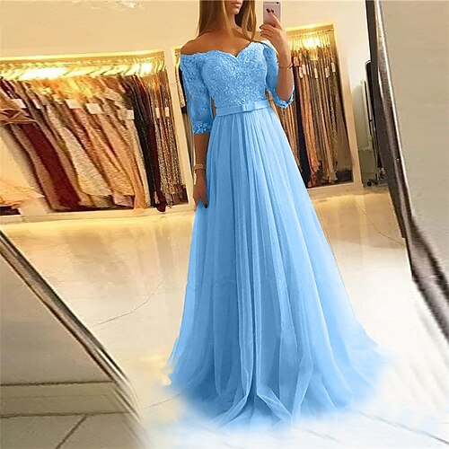 Women's Party Dress Corset Dress Lace Dress Long Dress Maxi Dress Blue Pink 3/4 Length Sleeve Pure Color Lace Winter Fall Autumn Off Shoulder Romantic Wedding Party Slim 2022 S M L XL
Women's Party Dress Corset Dress Lace Dress Long Dress Maxi Dress Blue Pink 3/4 Length Sleeve Pure Color Lace Winter Fall Autumn Off Shoulder Romantic Wedding Party Slim 2022 S M L XL