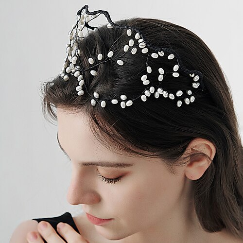 Crown Tiaras Headbands Headpiece Imitation Pearl Alloy Wedding Party / Evening Elegant With Faux Pearl Headpiece Headwear
Crown Tiaras Headbands Headpiece Imitation Pearl Alloy Wedding Party / Evening Elegant With Faux Pearl Headpiece Headwear