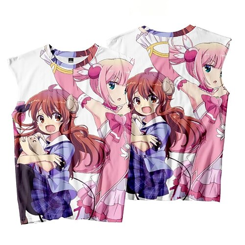 Inspired by The Demon Girl Next Door Yoshida Yuuko Cosplay Costume T-shirt 100% Polyester Pattern Harajuku Graphic Kawaii Vest For Men's / Sleeveless
Inspired by The Demon Girl Next Door Yoshida Yuuko Cosplay Costume T-shirt 100% Polyester Pattern Harajuku Graphic Kawaii Vest For Men's / Sleeveless
