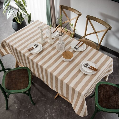 Farmhouse Style Tablecloth Cotton Linen Rectangle Table Cloths for Kitchen Dining, Party, Holiday, Christmas, Buffet
Farmhouse Style Tablecloth Cotton Linen Rectangle Table Cloths for Kitchen Dining, Party, Holiday, Christmas, Buffet