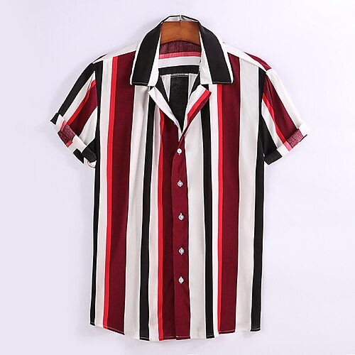 Men's Shirt 3D Print Striped Turndown Casual Daily Print Tops Casual Exaggerated Blue Orange Red
Men's Shirt 3D Print Striped Turndown Casual Daily Print Tops Casual Exaggerated Blue Orange Red