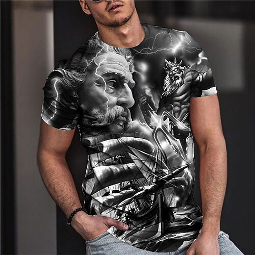 Men's Unisex T shirt Tee 3D Print Graphic Prints Human Crew Neck Street Daily Print Short Sleeve Tops Casual Designer Big and Tall Sports Black
Men's Unisex T shirt Tee 3D Print Graphic Prints Human Crew Neck Street Daily Print Short Sleeve Tops Casual Designer Big and Tall Sports Black