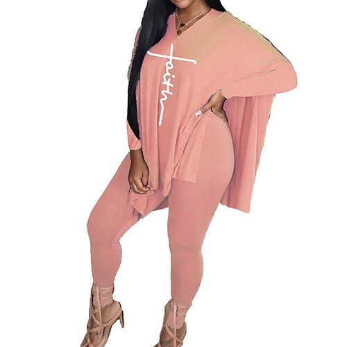 Women's Loungewear Sets Nighty Letter Fashion Comfort Home Daily Spandex V Wire Long Sleeve Pant Fall Spring Black Purple
Women's Loungewear Sets Nighty Letter Fashion Comfort Home Daily Spandex V Wire Long Sleeve Pant Fall Spring Black Purple