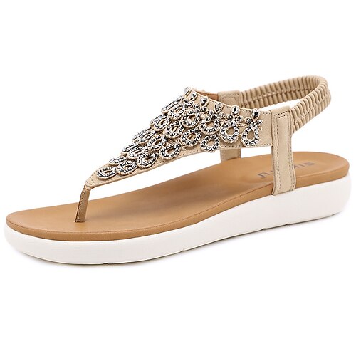 Women's Sandals Boho Bohemia Beach Flat Sandals Studded Sandals Rhinestone Rivet Flat Heel Round Toe Open Toe Elegant Casual Daily Office Walking Shoes PU Leather Elastic Band Spring Summer Solid
Women's Sandals Boho Bohemia Beach Flat Sandals Studded Sandals Rhinestone Rivet Flat Heel Round Toe Open Toe Elegant Casual Daily Office Walking Shoes PU Leather Elastic Band Spring Summer Solid
