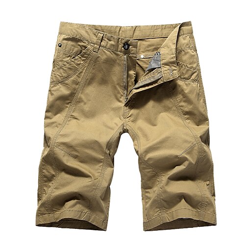 Men's Casual Sports Shorts Beach Shorts Multiple Pockets Calf-Length Pants Inelastic Solid Color Lightweight Sports Mid Waist Blue White Army Green Khaki 30 31 32 33 34
Men's Casual Sports Shorts Beach Shorts Multiple Pockets Calf-Length Pants Inelastic Solid Color Lightweight Sports Mid Waist Blue White Army Green Khaki 30 31 32 33 34