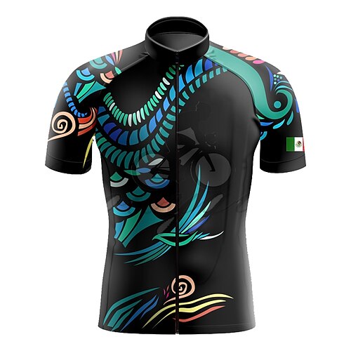 21Grams Men's Cycling Jersey Short Sleeve Bike Top with 3 Rear Pockets Mountain Bike MTB Road Bike Cycling Breathable Quick Dry Moisture Wicking Reflective Strips Black Graphic Polyester Spandex
21Grams Men's Cycling Jersey Short Sleeve Bike Top with 3 Rear Pockets Mountain Bike MTB Road Bike Cycling Breathable Quick Dry Moisture Wicking Reflective Strips Black Graphic Polyester Spandex